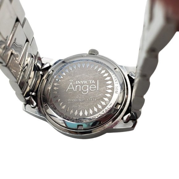 Invicta Angel 17419 Womens Silver Stainless Steel Analog Dial Quartz Watch RQ370 - Picture 8 of 11